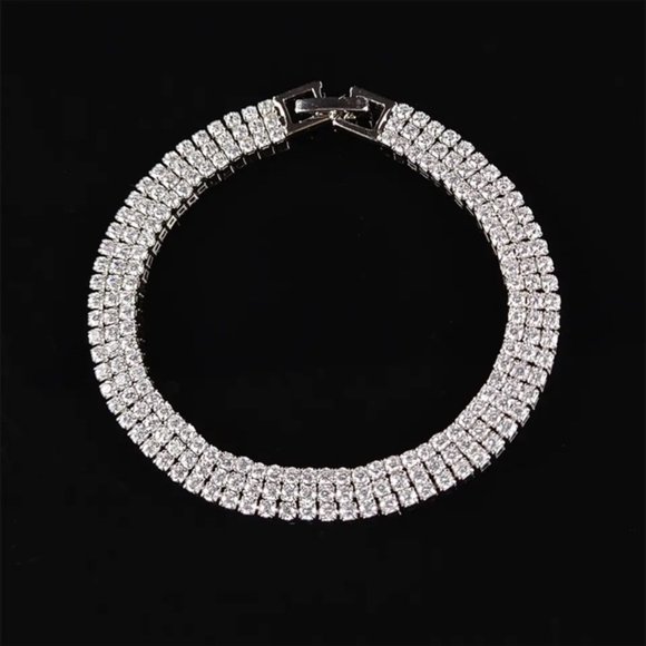 NEW LUXURY S925 DIAMOND SILVER BRACELET, NICE BRACELET, CUTE BRACELET - Picture 6 of 6